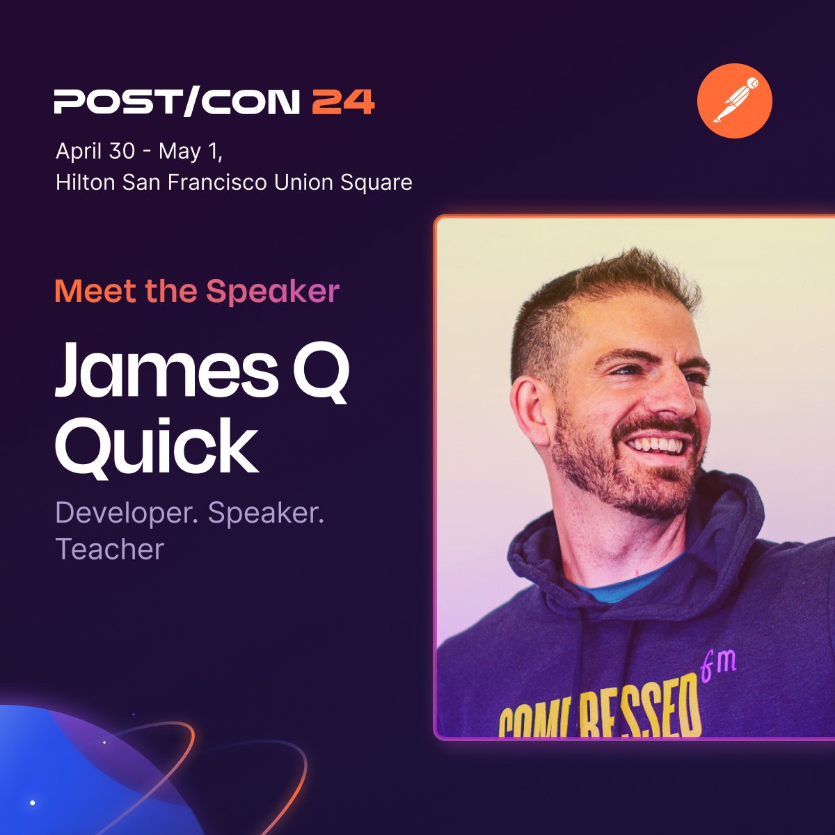 We're thrilled to share our list of #postcon 24 speakers! 🚀📢👇 💫@screaminggeek 💫@a85 💫@laurenzlong 💫@jamesqquick .💫...and more! See you there! postman.com/postcon/