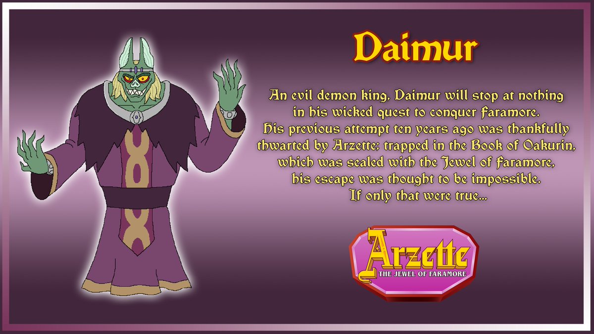 TeffiniWynn's tweet image. Hey ny'all! @ArzetteGame finally dropped today! I'm beyond honored and grateful that @thedopster and @StudioCoattails allowed me to opportunity to voice the devilish demon king Daimur! Chompin' through the game slowly but it is a genuine (genuinely) delight so far.