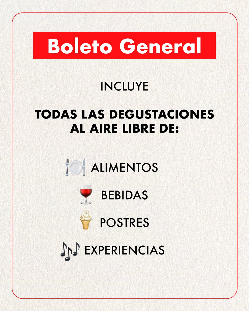 SaborEsPolanco's tweet photo. 💥Los boletos para Sabor es Polanco siempre se agotan, anticipa tu compra.
♥️Te compartimos aquí la diferencia entre el 🎟️ Boleto General y el 🎟️💎 Pase Premium. 

📍Te esperamos los próximos 09 y 10 de marzo en los Jardines del Campo Marte.

Boletos aquí: https://t.co/PRo3srM1XQ https://t.co/4Wthdzsr3A