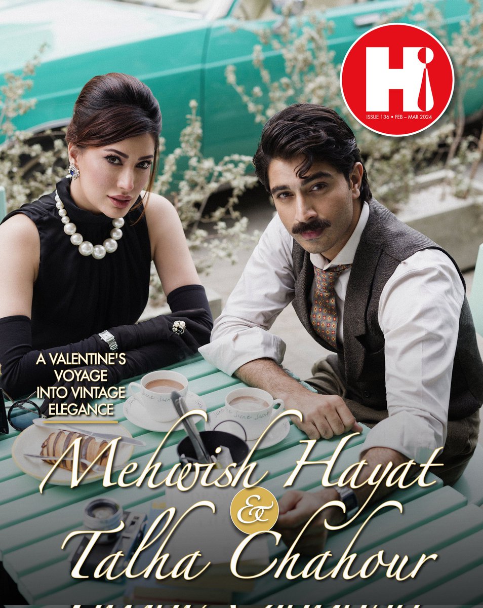 Step into a realm of timeless romance and sophisticated flair with HELLO!’s February cover stars, #MehwishHayat and #TalhaChahour 🌹In a symphony of classic beauty and contemporary charm, they capture the spirit of Valentine’s.