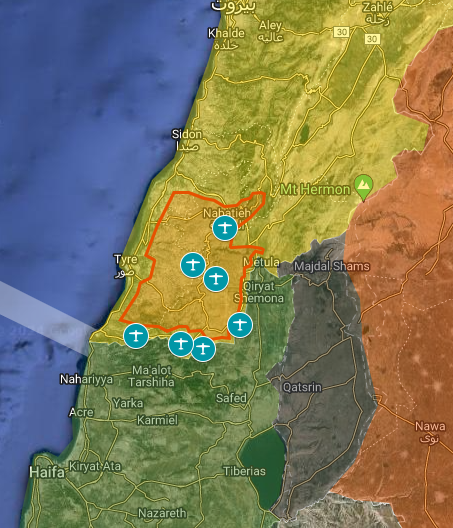 ilivemap's tweet photo. Israeli strikes along the south Lebanese border and inland to the Hezbollah south stronghold areas

#Israel #IDF #Hezbollah #Lebanon 

https://t.co/IbaQSZxM71 https://t.co/abnxQ9oXCa