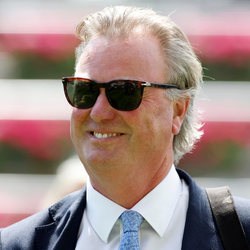 RacingTV's tweet photo. 🗣️ "It's been a very good campaign so far."

@GBakerRacing chasing unique double across @BahrainTurfClub &amp; St Moritz this weekend!