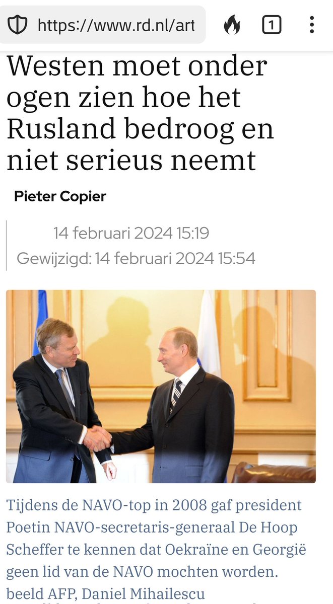 GeurtHuijgen's tweet photo. De meeste politici en media in het Westen geven alleen #Poetin de schuld van de oorlog in #Oekraรฏne. Hij viel een soevereine staat aan en is dus fout. Dat is echter een eenzijdige kijk op deze oorlog tussen Oost en West. Wat drijft de Russen om deze oorlog
#Refdag https://t.co/09SN3N59mg