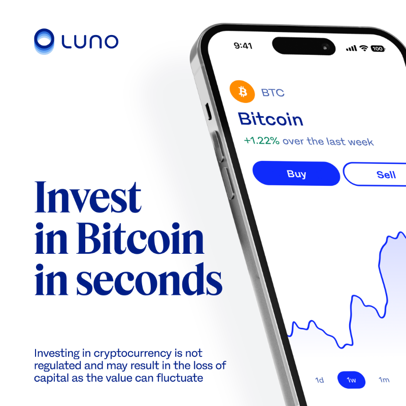 LunoGlobal's tweet photo. Crypto investing doesn’t need to be complicated.