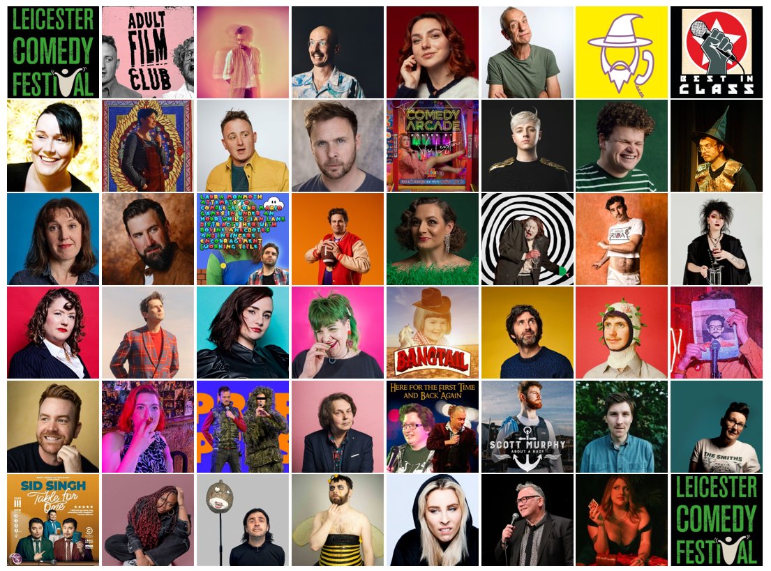 Much excellence heading for @LeicsComedyFest this week, go see OH HEY @AhirShah, @ArfurSmith, an actual wizard, @BeffernieBlack, @caitrionadowden, @colinhoult, @millerickcomedy, @jessicafostekew, @rainbowziggy, @watsoncomedian, @KitchNate, @rocknrolga, @5tevieM, @VixLeyton...