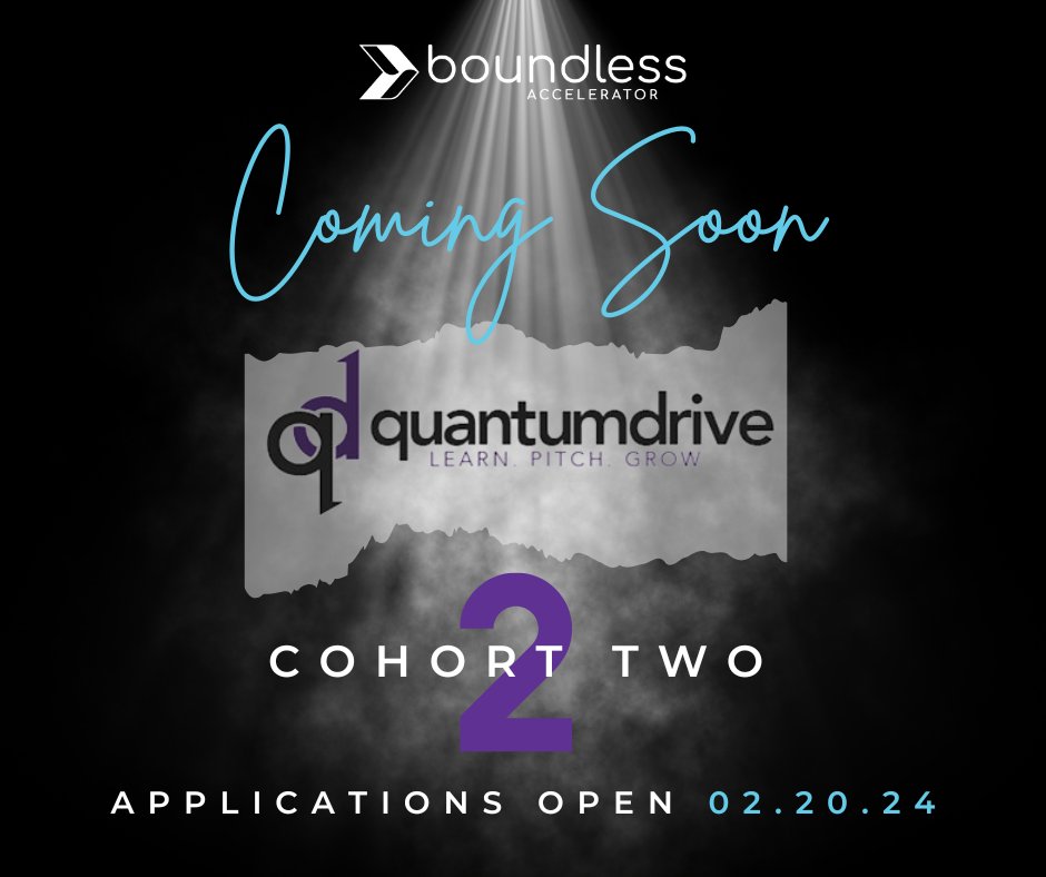 BoundlessAccel's tweet image. 🌟 Exciting News Alert! 🌟Quantum Drive, the ultimate early-stage investor readiness course by Boundless Accelerator, is gearing up to open applications soon! 🚀 Get ready to elevate your startup game! Stay tuned for details! #QuantumDrive #InvestorReadiness #Startups🚀