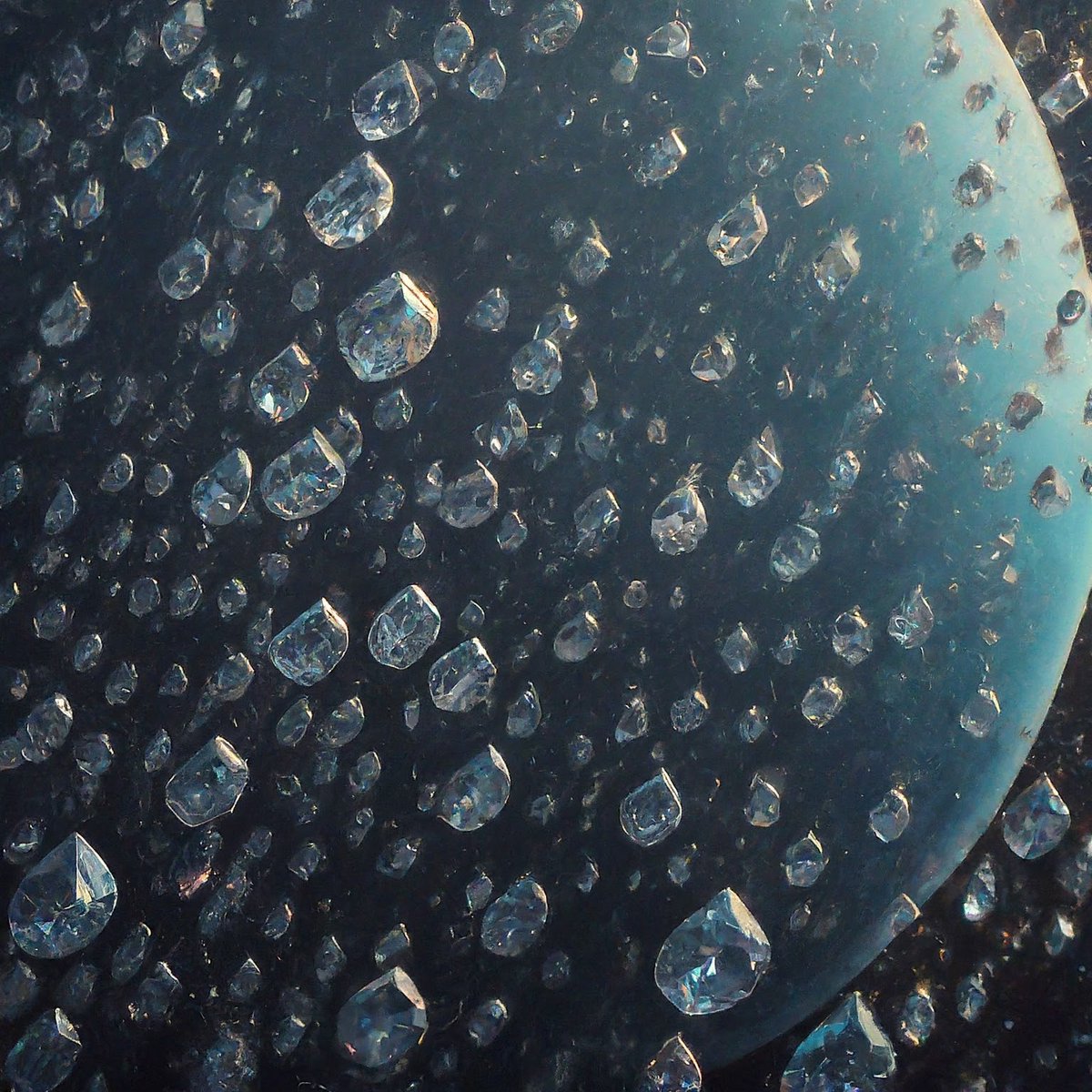 dkpk_'s tweet photo. It rains diamonds on Neptune! 💎

Neptune is a gas planet, methane being present abundantly. Combine this with an insane pressure, it forms a super-strong diamond structure. The diamonds then rain down, eventually melting in the super-hot core. 

It's a wild, and sparkly world! https://t.co/69K4Y2NemP