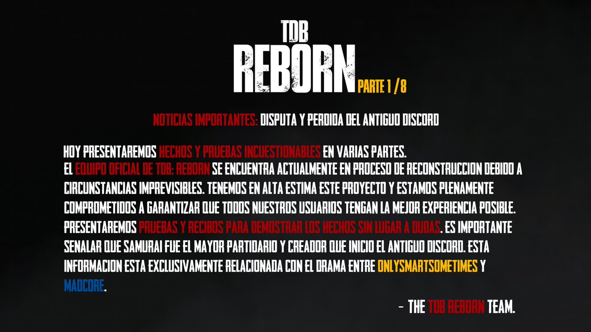 ProjectoRandom's tweet image. COMUNICADO OFICIAL SOBRE EL ESTADO DEL PROYECTO.
Explicamos qué ha pasado durante todo este tiempo, y por qué ha habido tantos cambios.
PARTE 1 y 2