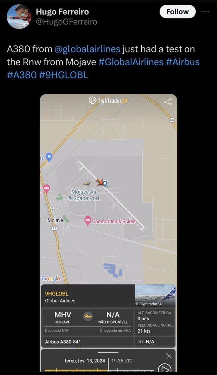 Thousands of hours later of RTS work. Can’t hide it from Flight Radar! All sorts of emotions right now <a href="/globalairlines/">Global Airlines</a>