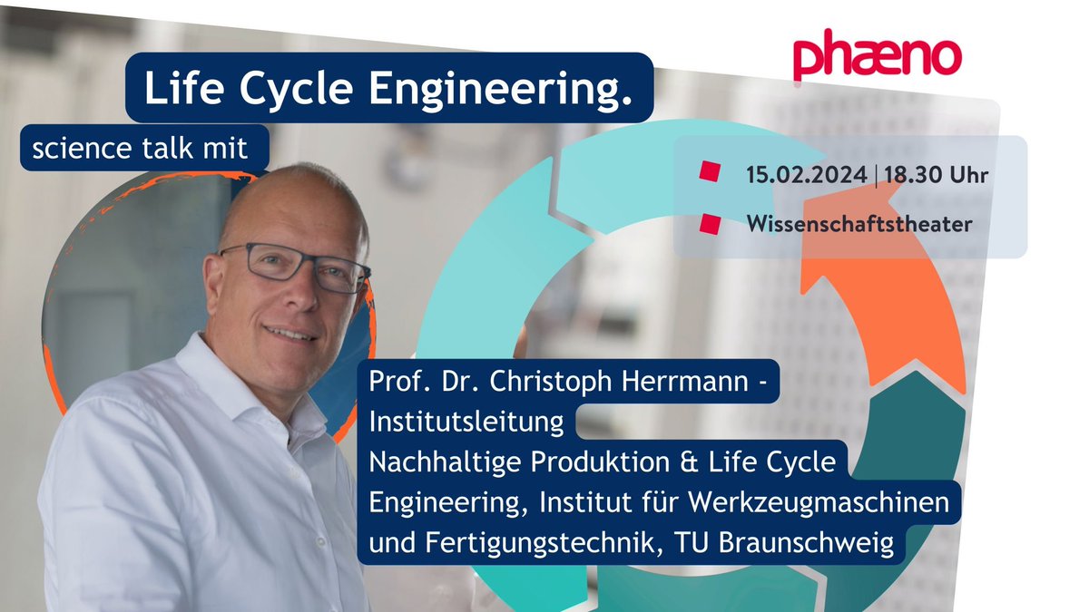 cecilia_flocco's tweet image. Check out this insightful Science Talk on #sustainability &amp;amp; #LifeCycleEngineering by Prof. Christoph Herrmann - @tuBraunschweig  &amp;amp; @Fraunhofer IST
➡️phaeno.de/veranstaltunge…

15.Feb. 2024 18.30 CET
📍 Phaeno | phaeno.de &amp;amp;
📺 youtube.com/watch?v=_Mfyt-…

 #LCE #Cleantech