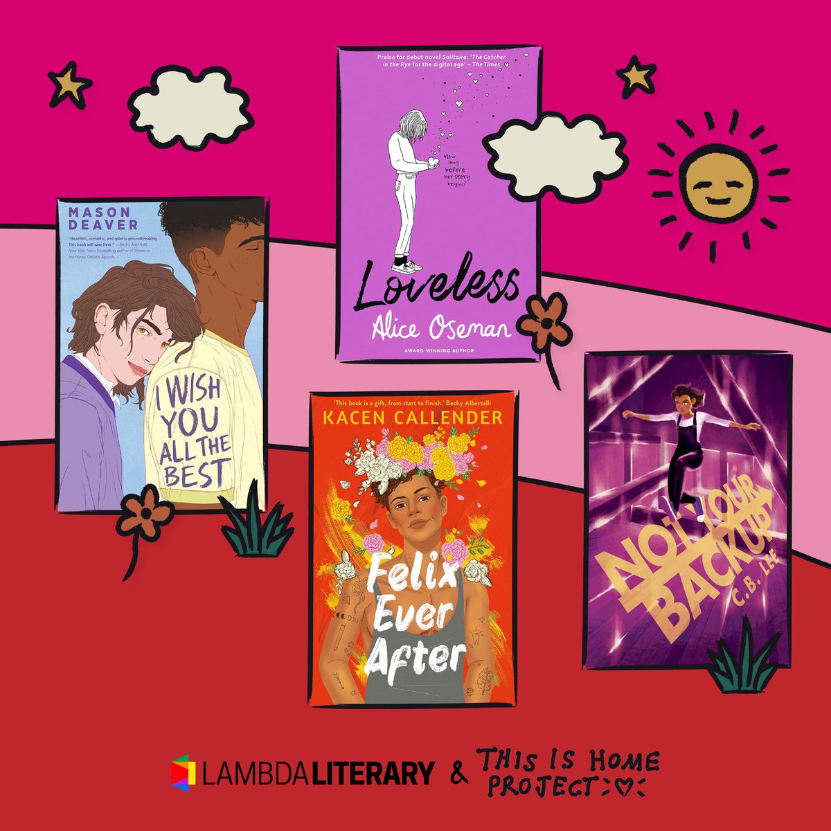 This Is Home Project is thrilled to team up with our friends <a href="/LambdaLiterary/">Lambda Literary is on Bluesky</a> to celebrate Queer Love Stories featuring LGBTQIA+ authors, Lambda Literary Award Finalists and Winners 📚❤️ 

happy #ValentinesDay from This Is Home Project and Lambda Literary!