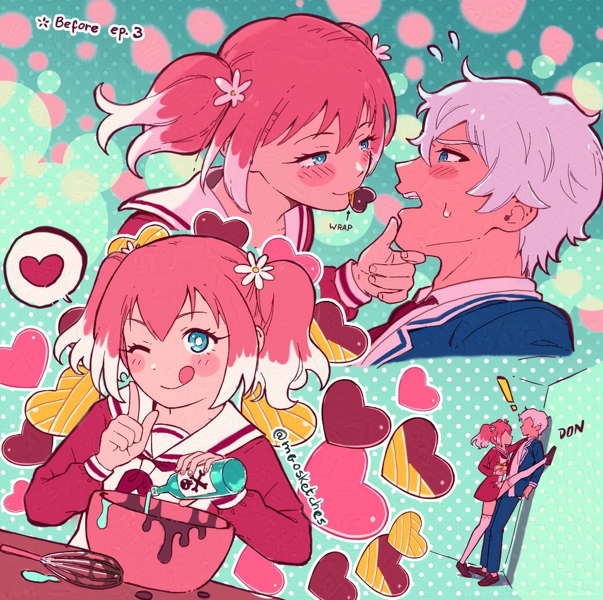 Happy Valentine's Day! Have some Munou na Nana fanart