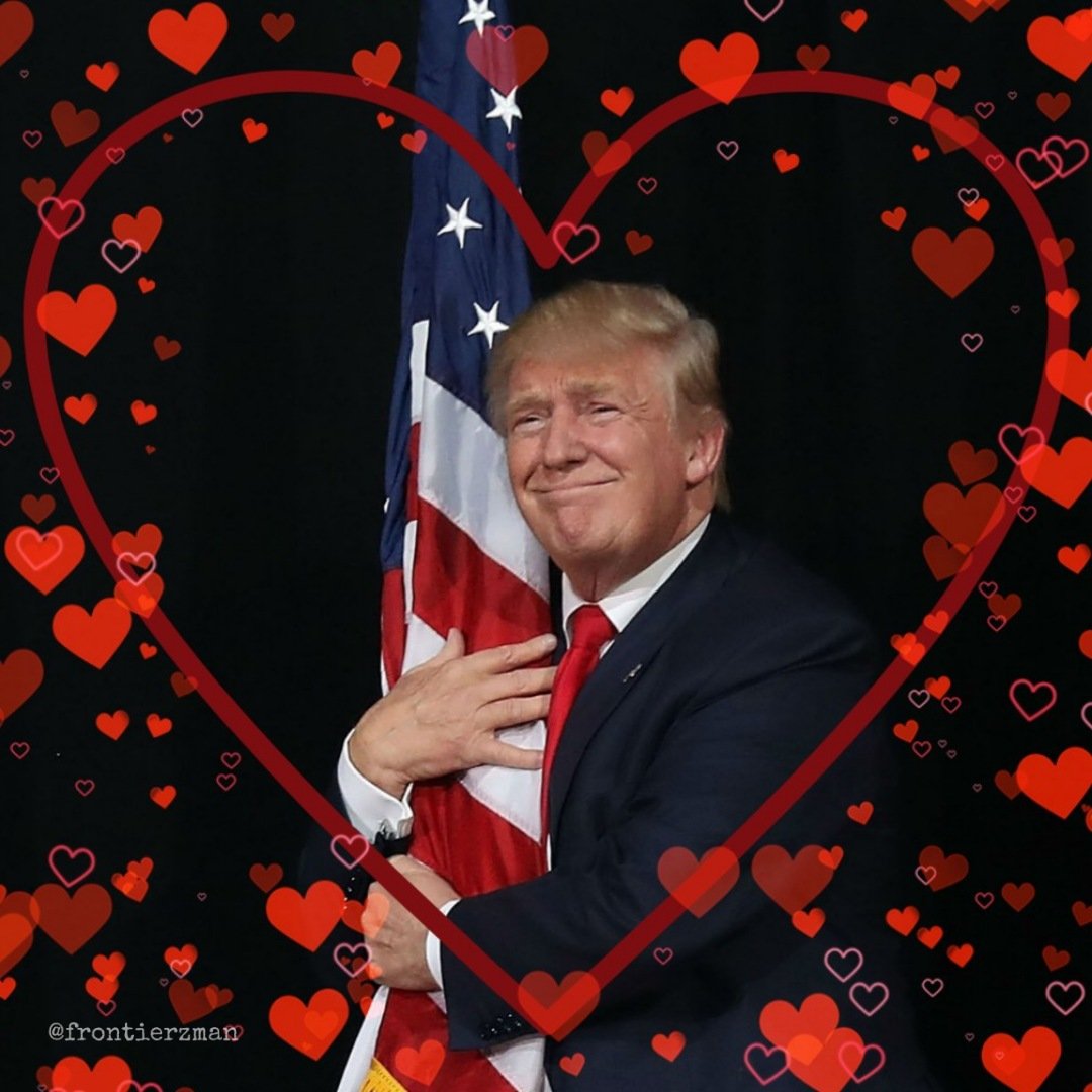 Happy Valentine's Day, America! #TrumpLovesAmerica #AmericaLovesTrump