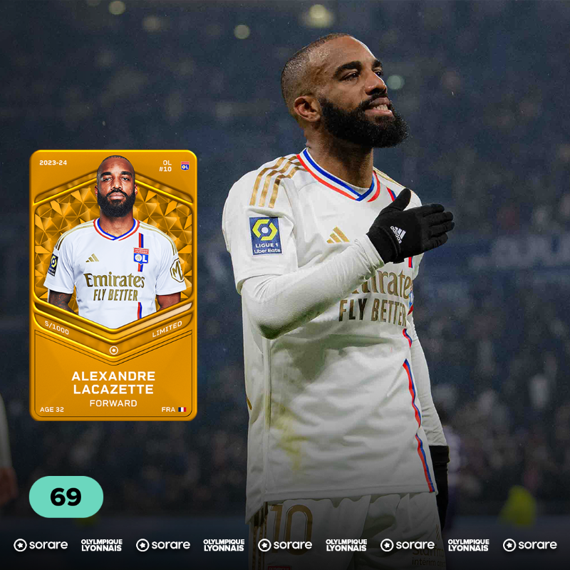 OL's tweet photo. Voici le TOP 3 Sorare de janvier 🔴🔵

👀 On vous fait gagner la carte 𝑳𝒊𝒎𝒊𝒕𝒆𝒅 d'Alexandre Lacazette

Pour participer :
☑️ Follow @Sorare et @OL
☑️ Repost la publication
☑️ Commente en indiquant ton pseudo Sorare

👉 TAS le 21 février !