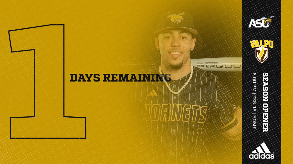 One Day Away! First pitch Friday at 6 pm. See you there! 🆚@ValpoBaseball ⚾️ Schedule: tinyurl.com/43b3yu7z 🎟️📷tinyurl.com/yhpnr53n @BamaStateSports #SWARMAS1