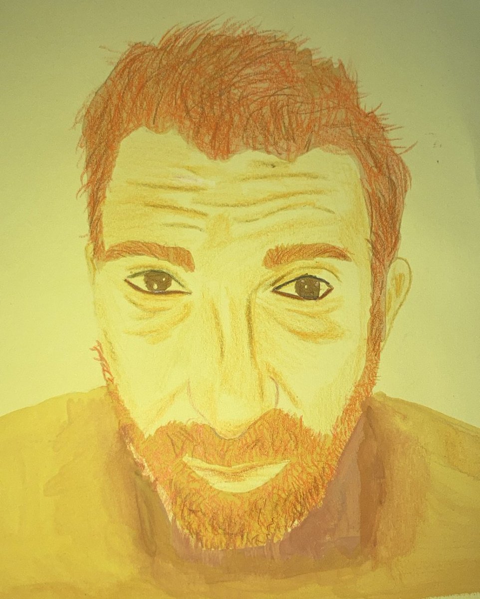 mirad el dibujo que he hecho de van gogh me ha quedado chulo