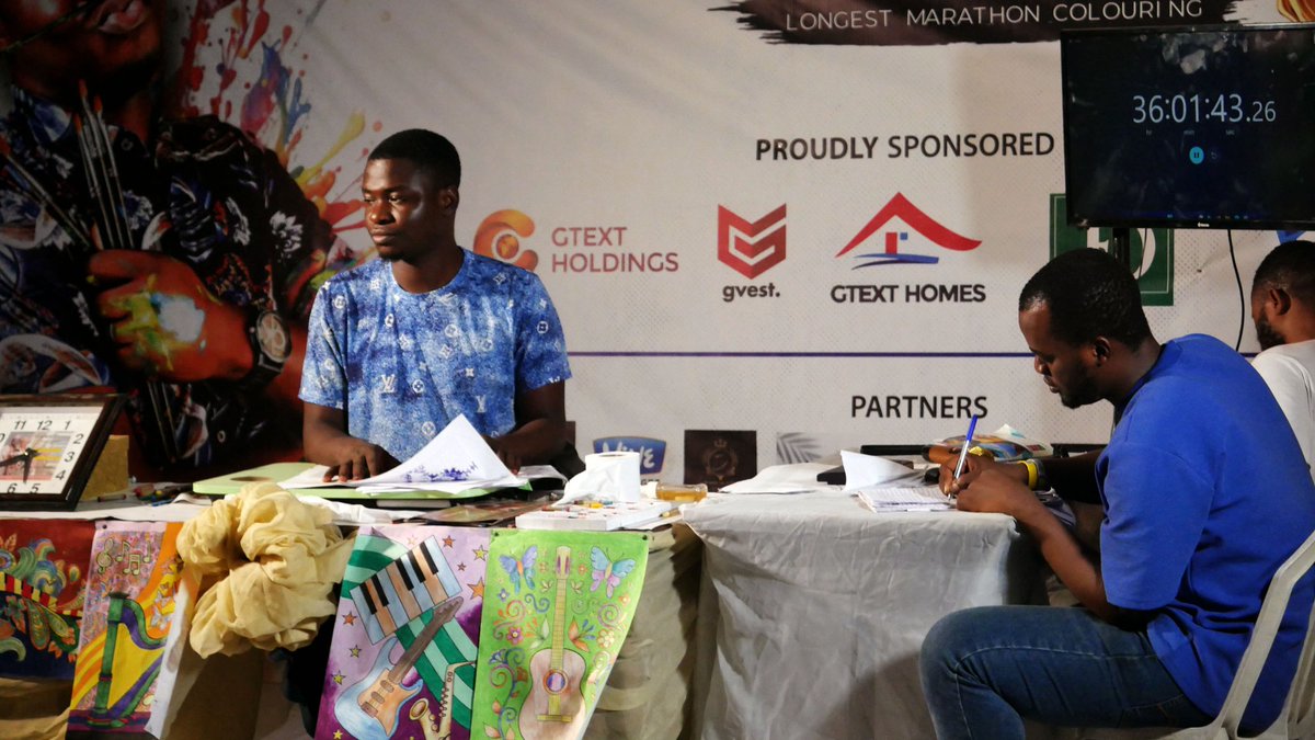 Kenny_odesola's tweet photo. LONGEST MARATHON COLOURING (Color-A-Thon)
@GWR
#kennymastermind
#kehindeodesola
#kehindeodesolacolourathon #kehindeodesolapaintathon #paintathon #colourathon #kehindeodesolaguinnessworldrecord #kehindeodesola
#Davido
#Iwobi
@guinnessworldrecords @mazitundeednut @tvcnewsng @arisenewsofficial @channelstelevision @pulsenigeria247 @yabaleftonline @instablog9ja @wazobiafmlagos @thebeat999fm @mtnng @globacomlimited @cocacola_ng @firstbanknigeria @LindaIkejiBlog @remedyblog @wahalanetwork @gistreal_blog @lagosstategovt
#Blissfamily
America Last
#chainsawman
#tuesdayvibe
Nicki Nicole
Burnaboy
#trending
#viral
Valentine's Day
Wizkid
Resign
Olamide
#ArtisticExpression
#ArtForChange
#GlobalArtCommunity
#CreativeActivism
#ArtisticCollaboration
#CulturalDiplomacy
#ArtForSocialJustice
#InternationalArtsExchange
#CreativeDiversity
#ArtisticDialogue
#CulturalHeritage
#ArtsDiplomacy
#CrossCulturalArt
#ArtisticEngagement
#InternationalArtsInitiative