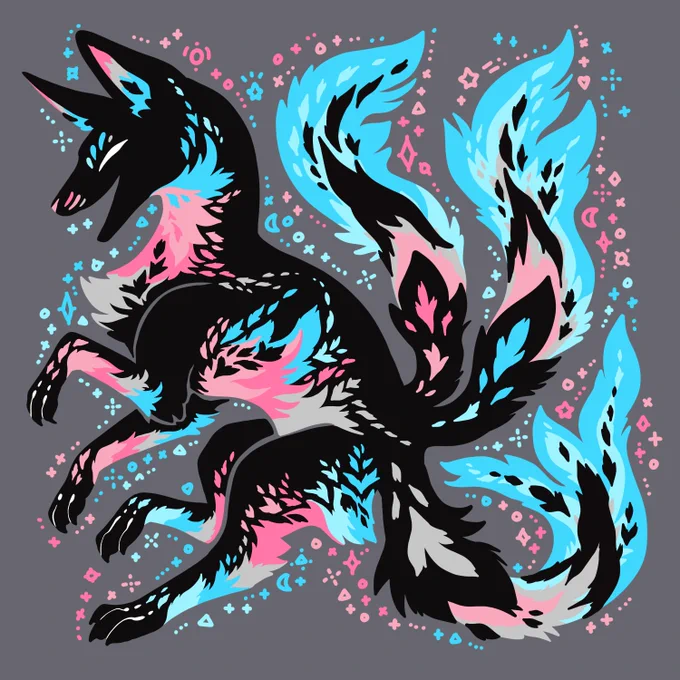  Happy Valentine's Day everyone! Hope this little trans pride fox brings a bit of joy to your day! 