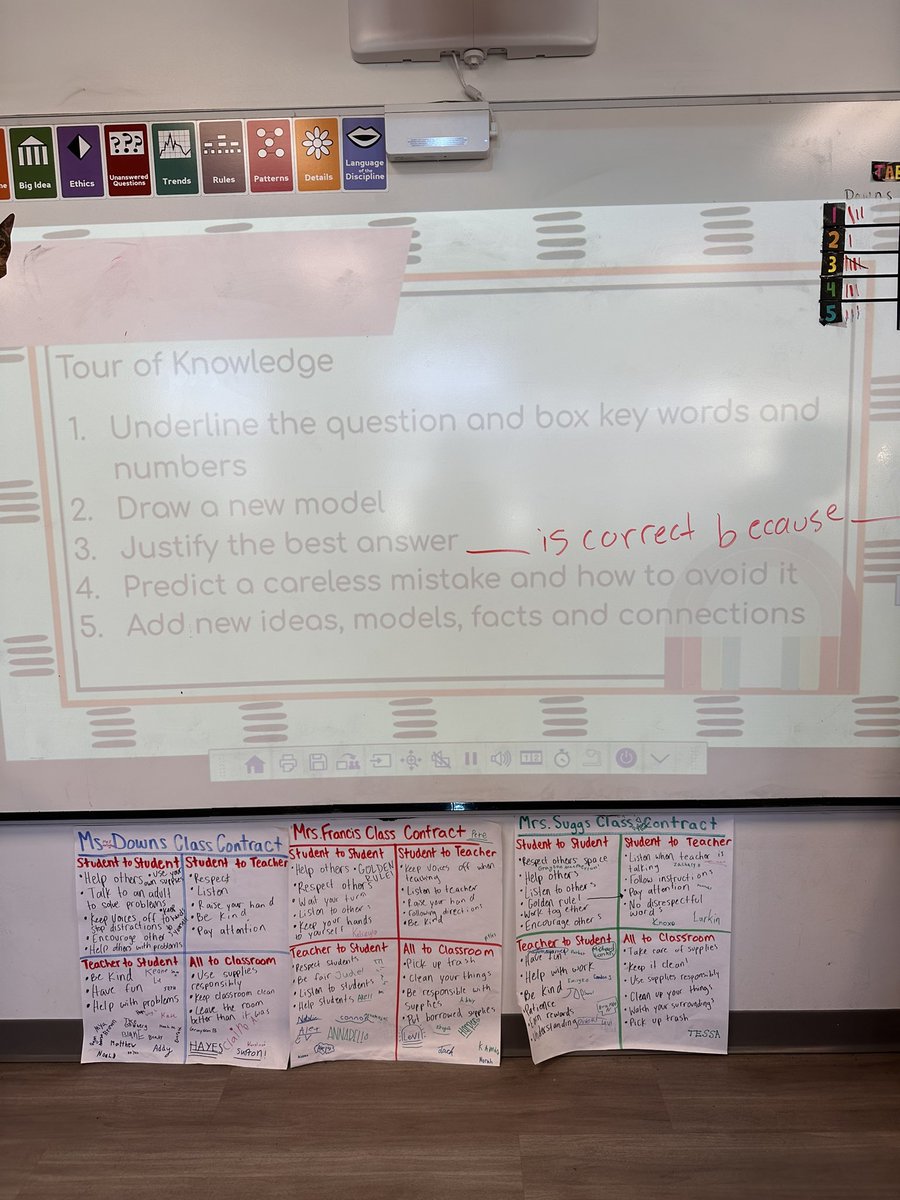 Loved seeing these students collaborating and discussing in Ms. Downs 5th grade class at @MohawkColts! A perfect example of how to use the new @Wipebooks and @lead4ward’s Tour of Knowledge✏️🤩