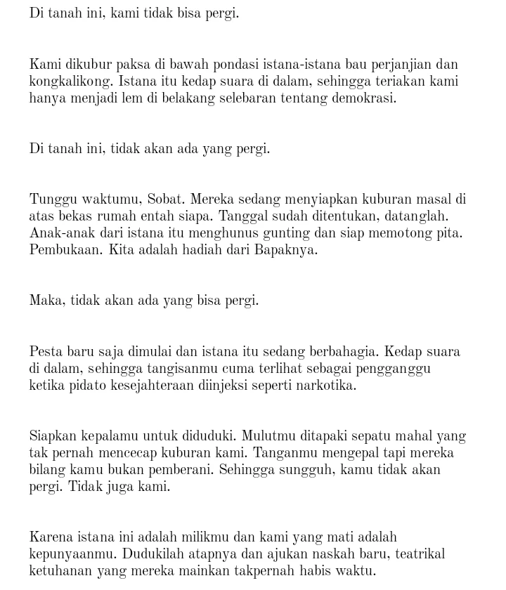 LOKALlSAN's tweet photo. Kita adalah hadiah dari Bapaknya. https://t.co/d5l2ZifaAh