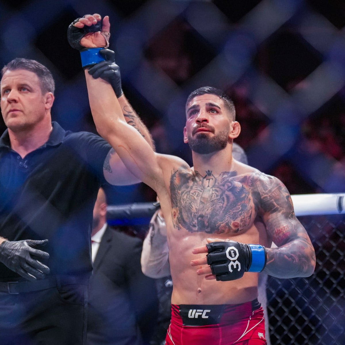 Ilia "El Matador" Topuria 

MMA Career Recap 

Record 14-0

He faces Alexander Volkanovski at UFC 298
