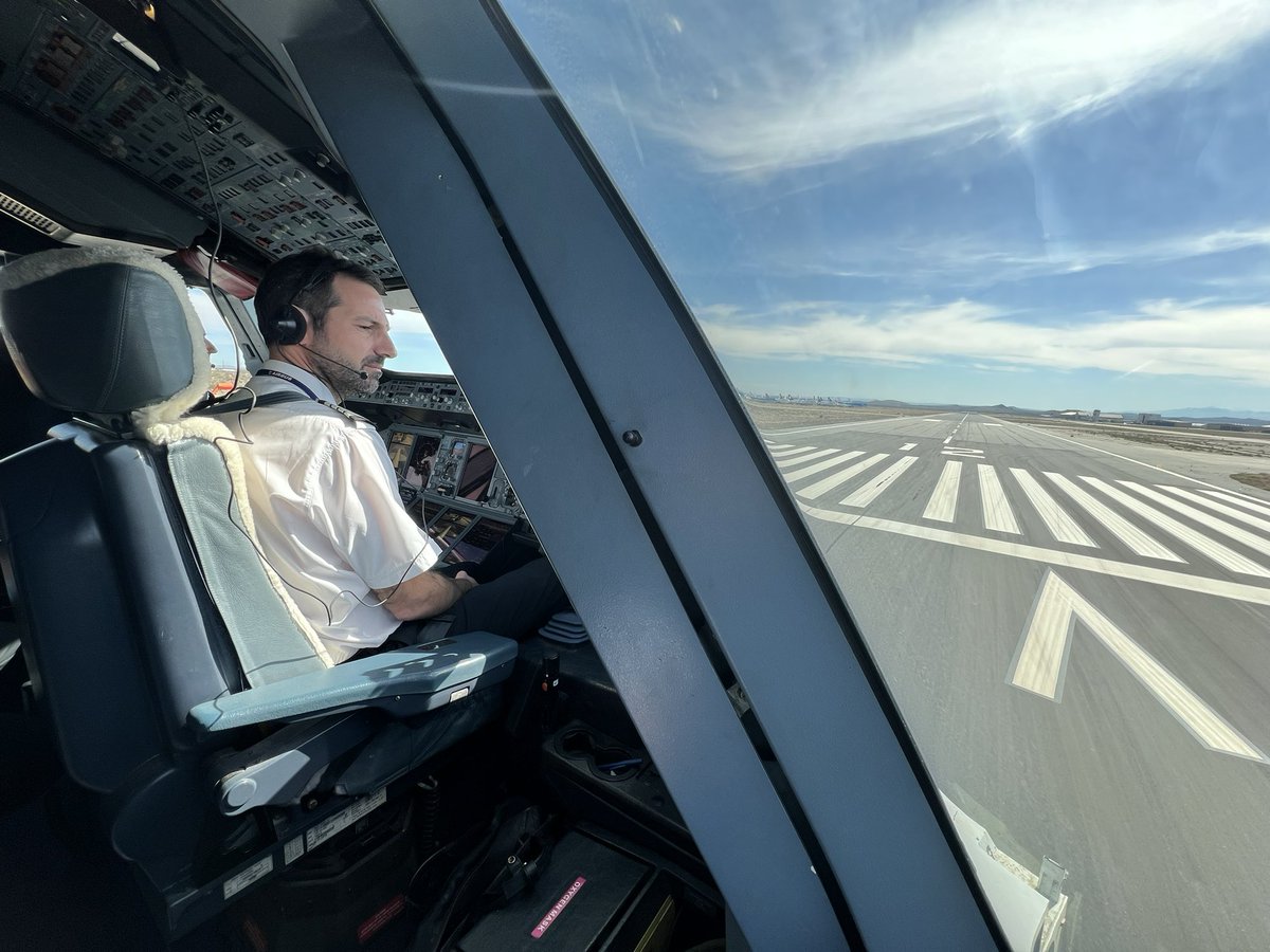 Years of hard work later, and a Global Airlines a380 lines up on the runway #globalairlines #a380