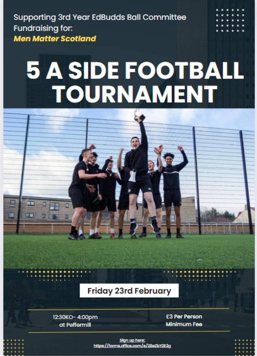 PEstudentreps1's tweet photo. @MorayHouse @EdinUniMentalH @MAPE_edbudds @UoE_PE @MenScotland 💛⚽️ https://t.co/BmQY7VKSbT