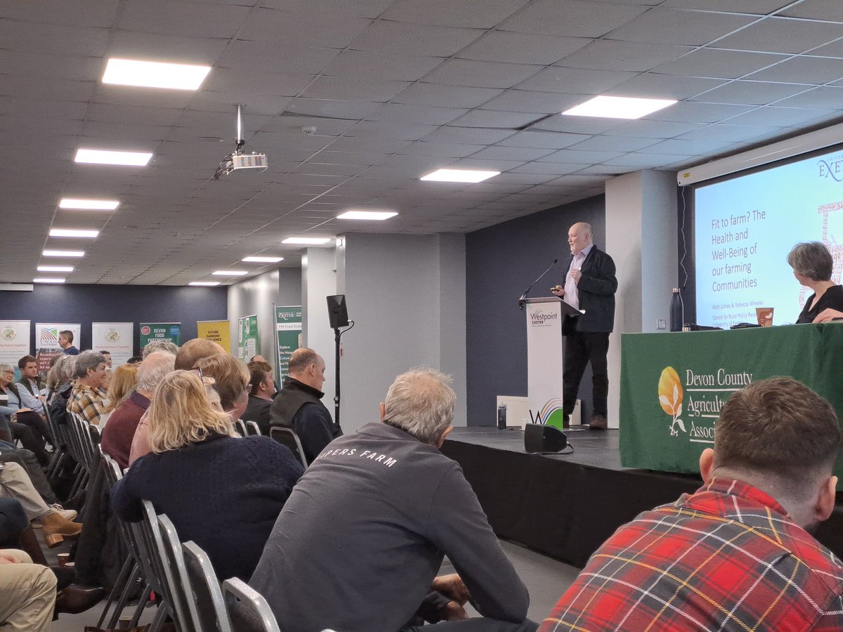 So glad that mental health in farming is high on the agenda here at #rootstock Prof Matt lobely talking about the shocking status of #mentalhealth and #wellbeing in farming. Let's make it okay to talk about this. #farming #mhfa #health #agriculture #endthestigma #oktonotbeok