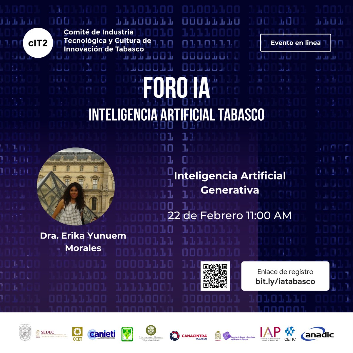 SEDEC_Tab's tweet photo. #SEDECinforma | Invitamos a empresarios, empresarias, emprendedores y emprendedoras, servidoras y servidores públicos a participar en “Foro de Inteligencia Artificial Tabasco 2024”. #CIT2
🗓️ 22 de febrero🕐10:00am
🎯Evento en línea
✅Enlace de registro👉https://t.co/LgW9WqBYWU https://t.co/kfY0bDEt3T