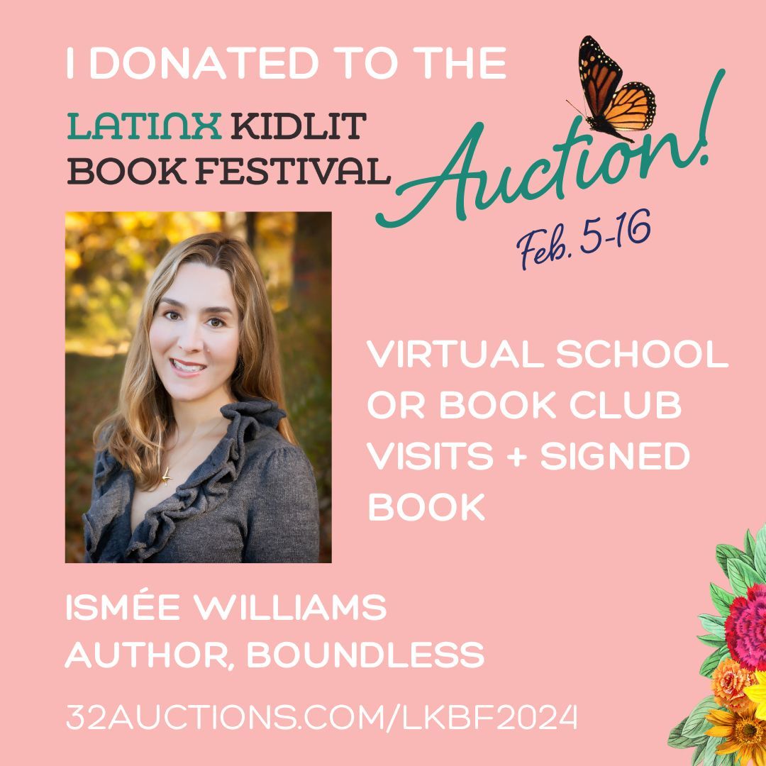 The #lkbf24 Publishing Auction is almost over! Proceeds benefit the @latinxkidlitbf, a 501(c)3 nonprofit literacy organization. You can bid on some amazing items, including a virtual school visit from me! ⭐️ Auction ends Feb 16 so bid now! ow.ly/oizp50Qw72Y