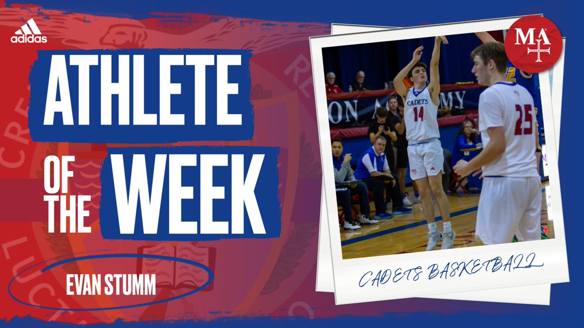 2/5-2/10 AOTW: Congratulations to Evan Stumm on being named athlete of the week for basketball. Evan averaged 18ppg and shot 50% from 3 to help the team go 2-1 last week. @MarmionBBall #WeAreMA #MakeItMarmion