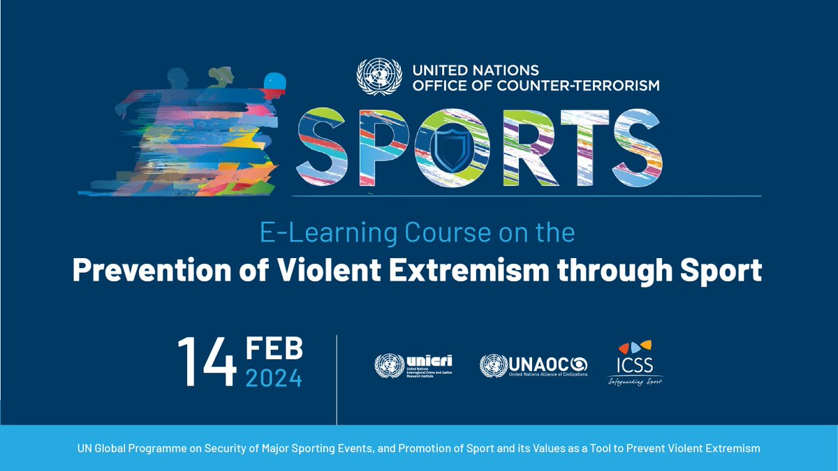 At the launch of its new #Sports4PVE eLearning course, @un_oct held an expert discussion w/ sports associations, regional org & foundations on how to leverage #sports values as a tool for resilience to prevent violent extremism #PVEDay ➡️bit.ly/OCT-EVENT