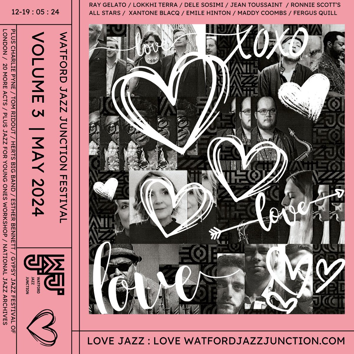 Hope everyone is all lovey-dovey today! We're certainly feeling the lurve for our festival built around our passion for live music, our great town, and loads of amazing people. ☺️☺️☺️ Runs 12-19 May 2024. Grab your tickets at watfordjazzjunction.com 🩷🩷🩷🩷🩷