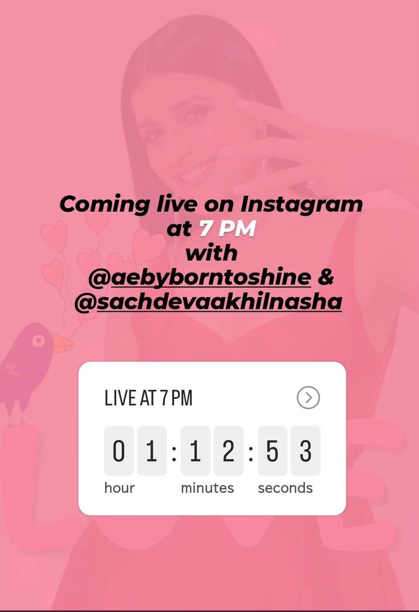 Latest : 

Are you guys ready for IG live at 7 pm❓❓

#Saanware #MannaraChopra #Instalive #Biggboss #biggboss17