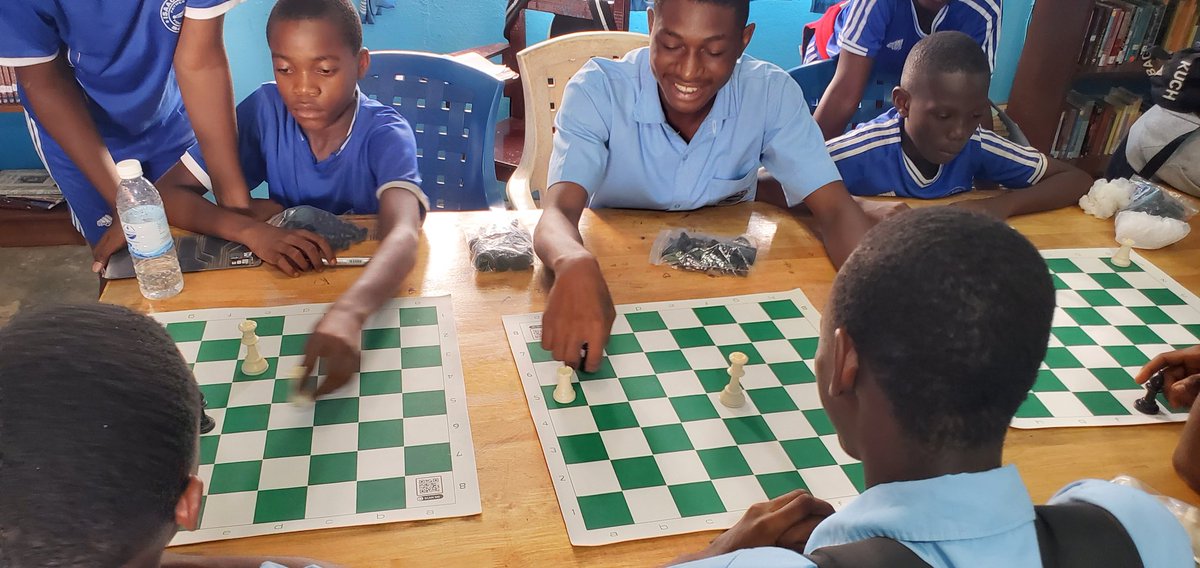 "We first change society by changing the way the think."

The "Chess in Education " program finally kicks-off at the Isaac A. David Memorial School, Located ELWA Junction. Through my capacity as Ambassador of  <a href="/thegiftofchess/">The Gift of Chess</a> , I gifted the school five (5) Chess sets to be used