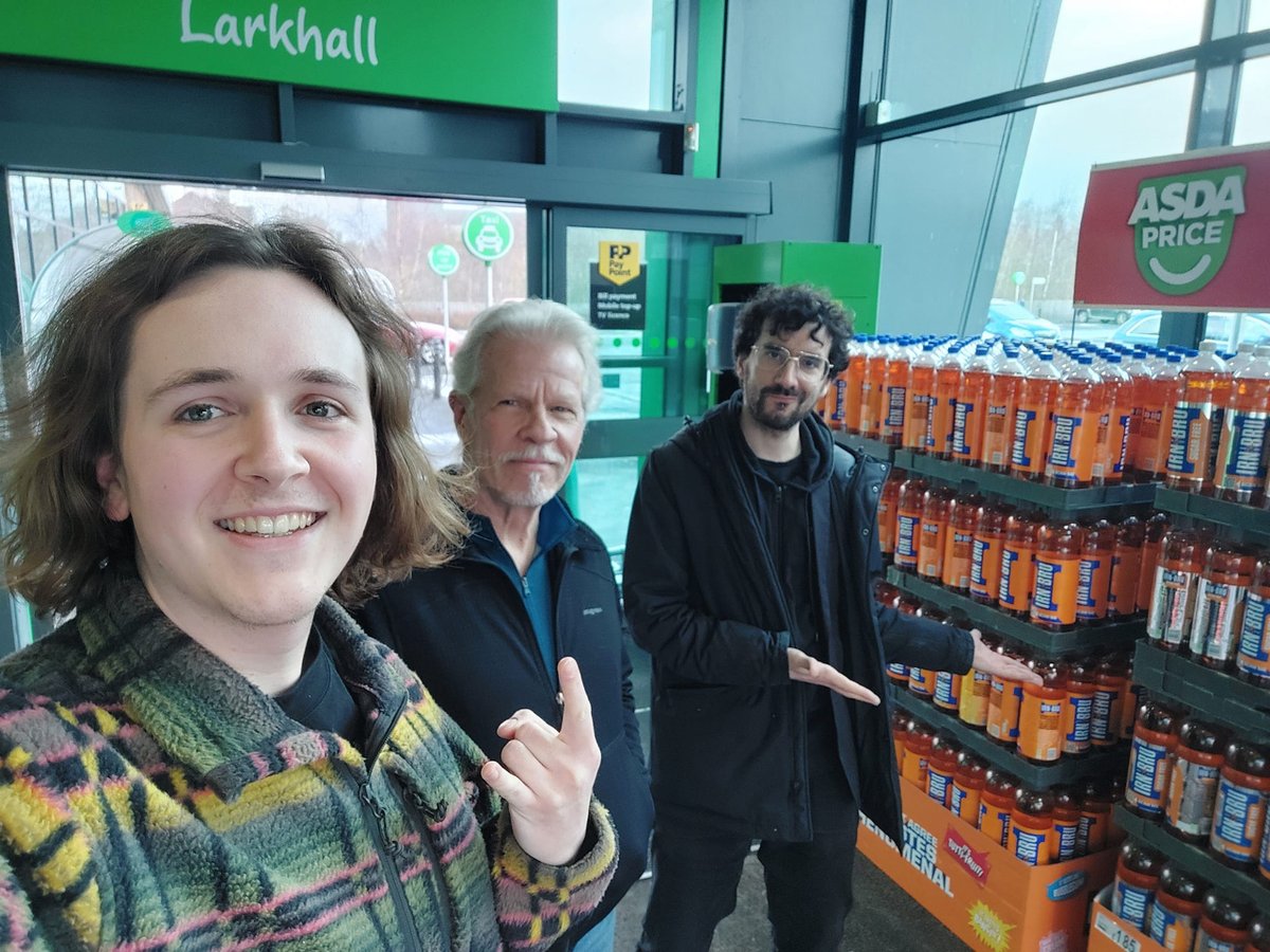 It's hard to believe it's one year since we played our gig with Robert Martin at <a href="/OranMorGlasgow/">Òran Mór</a> , with Sam and Alex introducing Bobby to the delights of Asda and Irn-Bru on the way to the venue.
We will be back in Glasgow on 5th April cranking some Frank.