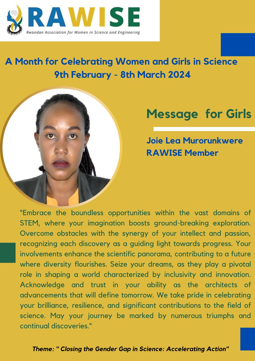 Rwandan Women in Science & Engineering tweet media