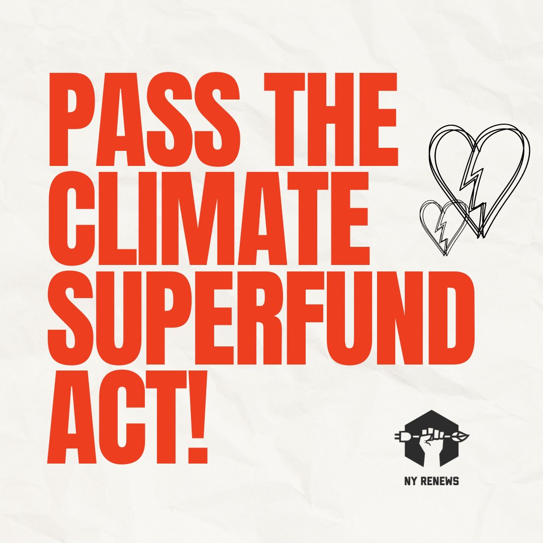Let's spread the 💚 this Valentine's Day and open the door to a clean, green future.  NYS needs to break up with fossil fuels and go steady with the Superfund Act.
Show your love for fellow NYers &amp; join #TeamClimateJustice this V-Day. <a href="/GovKathyHochul/">Governor Kathy Hochul</a> @CarlHeastie <a href="/HeleneWeinstein/">Helene Weinstein</a>