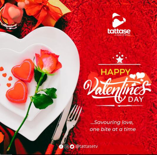 May your celebrations be as vibrant and flavourful as the Pan-African dishes we cherish at Tattase. Cheers to love, both on and off the plate! 💖🍽️ 🌹 Happy Valentine's Day ...from the Tattase Team! 🌹 #ValentinesDay #TattaseLove #Food #foodlover #FoodieBeauty
