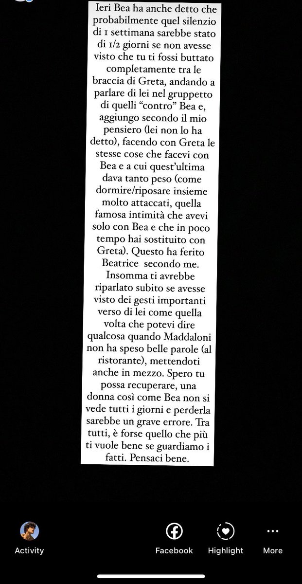 alexiss356's tweet photo. Ho messo queste storie nel mio profilo Instagram taggando Vittorio, per esporgli il mio pensiero riguardo tutta la situazione con Bea. Lui le ha visualizzate tutte, quindi vuol dire che ha letto. Nei commenti aggiungo le altre 2 foto 👇🏻 
#grandefratello #vittuzzi https://t.co/2NNa50O2He