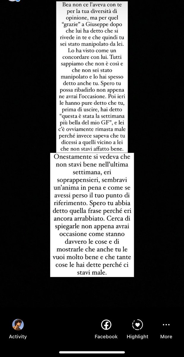 alexiss356's tweet photo. Ho messo queste storie nel mio profilo Instagram taggando Vittorio, per esporgli il mio pensiero riguardo tutta la situazione con Bea. Lui le ha visualizzate tutte, quindi vuol dire che ha letto. Nei commenti aggiungo le altre 2 foto 👇🏻 
#grandefratello #vittuzzi https://t.co/2NNa50O2He