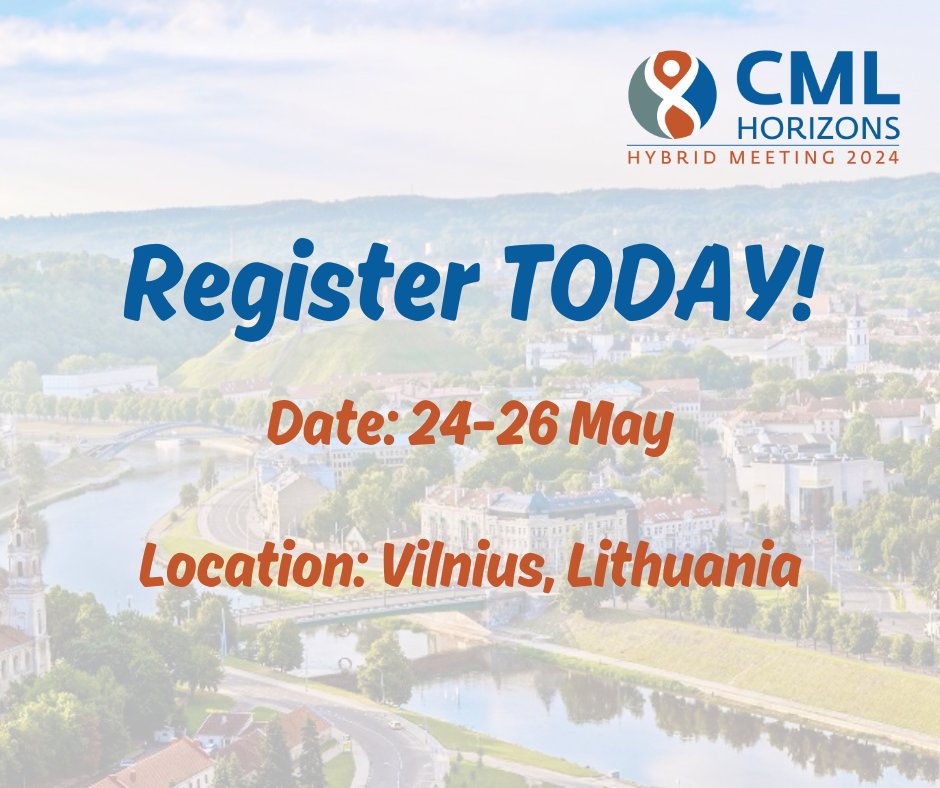 📢 Friendly Reminder: Register now for CML Horizons 2024! For members needing a visa, the deadline is fast approaching.. Secure your spot today! 🔗 cmladvocates.net/cml-horizons-2… #CMLHZ24 #CML #PatientAdvocacy #Register