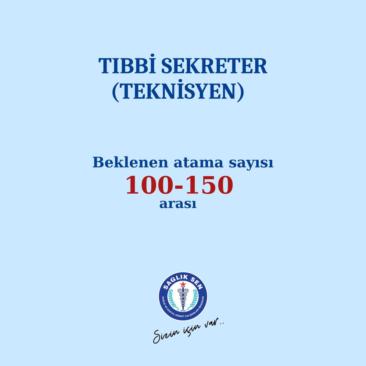 Tıbbi Sekreterlik Teknikerliği ve Teknisyenliği beklenen atama dağılım aralığı 👉🏻Detaylı bilgiler için telegram kanalımızı ziyaret edebilirsiniz. 👉🏻 t.me/sagliksenleter… #İlkTercihimSağlıkSen @sagliksen @ss_genclik @drfahrettinkoca @saglikbakanligi