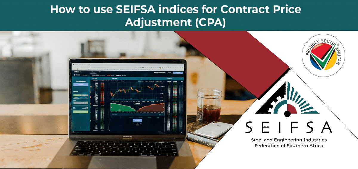 SeifsaZ's tweet photo. If you are worried about changes in the input costs in your #tender application

You can make adjustments to your #contract by subscribing to SEIFSA’s Price and Index Pages and joining a CPA #workshop to better understand the process involved

Book Now:
https://t.co/yaFXunD4xC https://t.co/dmCIiweVaU