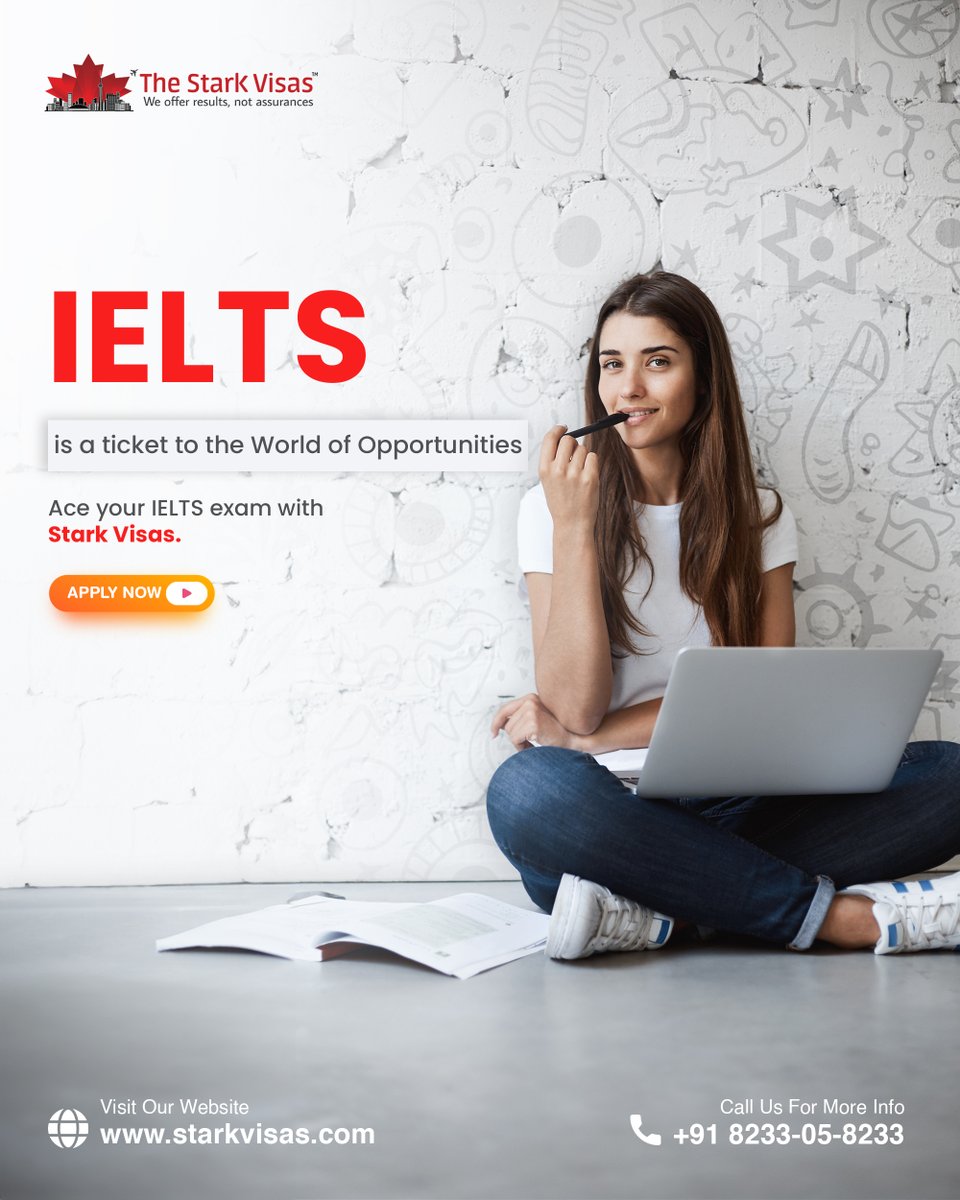 Learn how to crack IELTS exam without any stress.

Call us at +91 8233058233 and Join our premium IELTS classes right now.

#IELTS #IELTSExam #ieltstips #immigration #bestieltscoaching #migration #Migrate #BestImmigrationConsultant #starkvisas #thestarkvisas