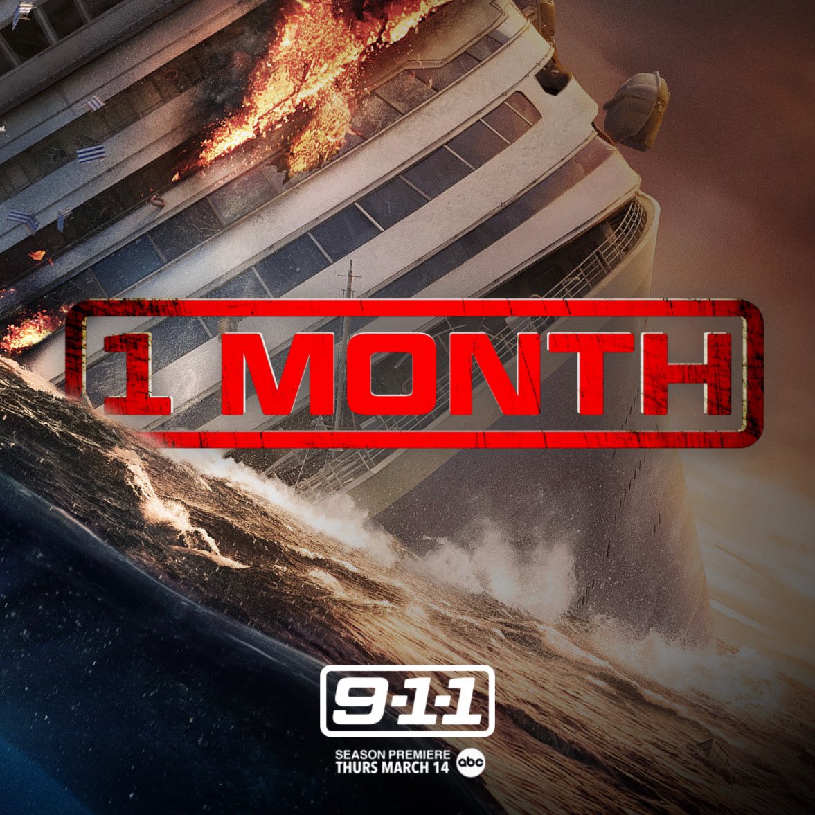#911onABC sets sail in 1 month!! 🫡