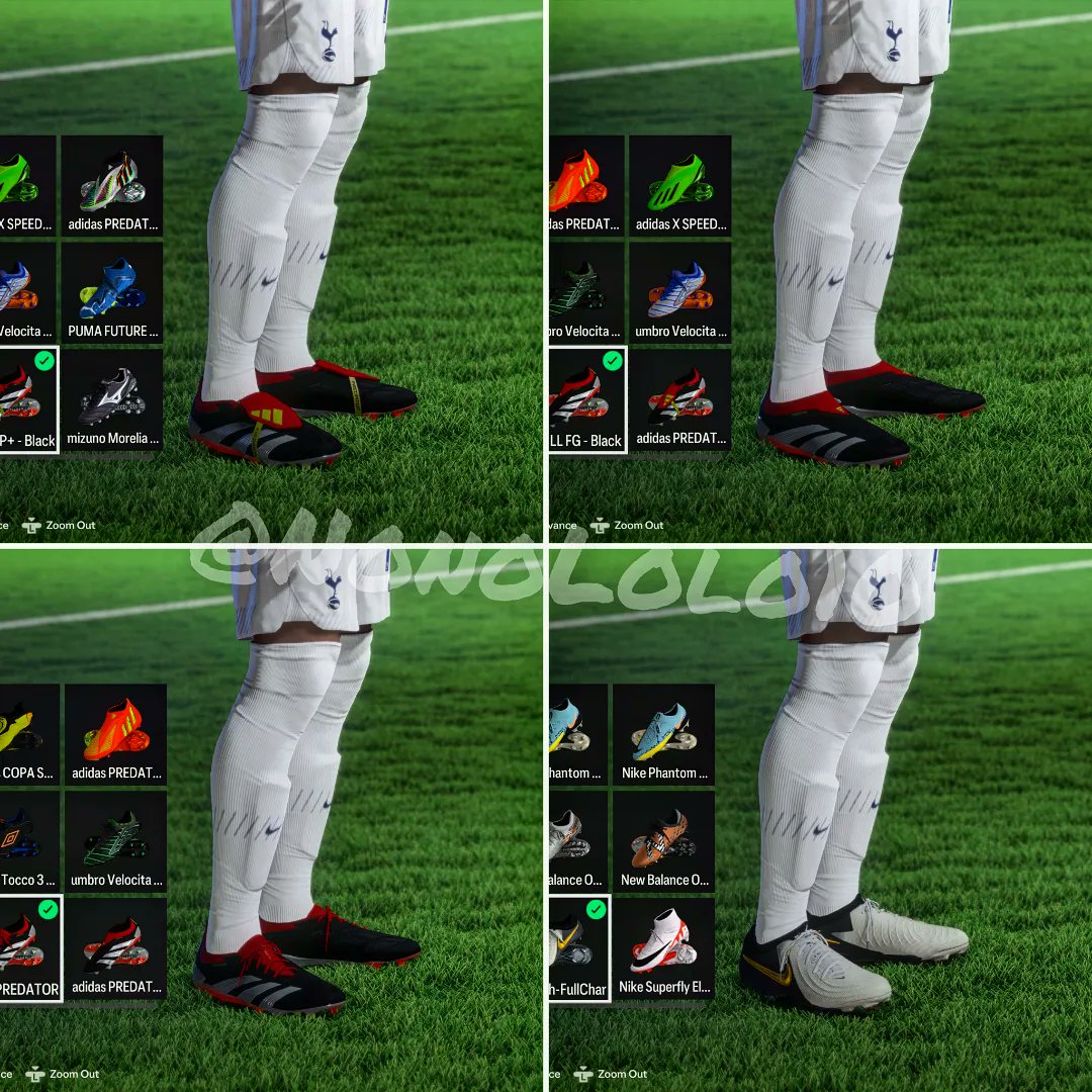 FIFAFaces4's tweet photo. @EASFCDirect @EA @EASPORTS - EA 24 Boots Quality (Colors+Textures+Details) should be much better in 21 Century :) It's EA 24 not FIFA 2014. C'mon!

Take a look how PRO MODDERS do it right!
@boot_artisan vs @EASPORTSFC https://t.co/3BXXfEGWQI