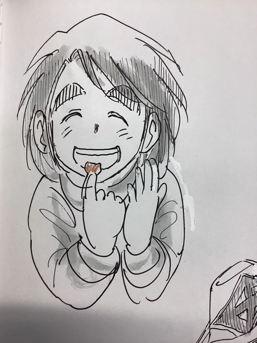 「ありがとう!とってもおいしいね。」

才賀 勝はチョコレート大好きですが、自分のお金でどれだけチョコが買えるか考えた事もないようでした。もうお金はないようですが。 
