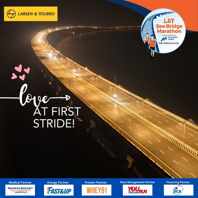 run_2142's tweet photo. Ever since this bridge was inaugurated it has been talk of the nation. And now with this run, it will not just offer people the joy of running but splendid views of the Arabian Sea & the Mumbai sky space.
#atalsetubridge #stridesformumbai
@LnTSeaBridge @youtoocanrun https://t.co/ipo5JEntX1