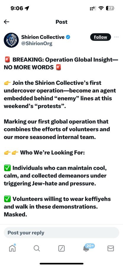 OpenBorders4Aid's tweet photo. #Feb17FalseFlags Be forewarned, the Zionists are planning to infiltrate pro-Palestine marches worldwide, paying tools to act like Arabs and sympathizers, wearing keffiyas, trained by Mossad:

Be smart! Never share personal details. Keep it legal and cover your face if possible! https://t.co/XovgBTKt7b